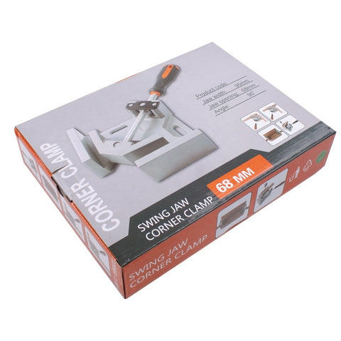 Aluminum Single Handle 90 Degree Right Angle Clamp Angle Clamp Woodworking Frame Clip Right Angle Folder Tool, Single Handle