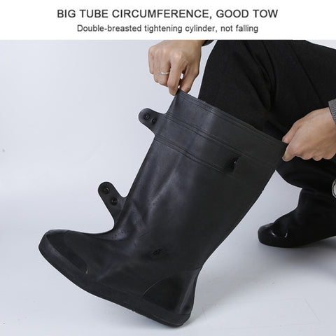 High Tube Rainproof Snowproof Adult Shoe Cover Size: XXL, Size: XXL