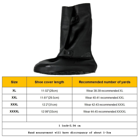 High Tube Rainproof Snowproof Adult Shoe Cover Size: XXL, Size: XXL