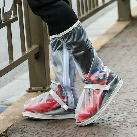 Outdoor High Tube Rainproof Snowproof Thickened Rain Shoes Size: L, Size: L