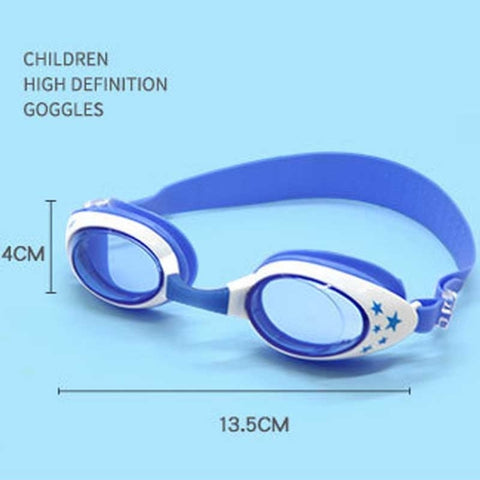 Star Pattern Anti-fog Silicone Swimming Goggles with Ear Plugs for Children, G-909 (Blue), G-909 (Pink)