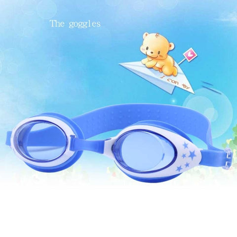 Star Pattern Anti-fog Silicone Swimming Goggles with Ear Plugs for Children, G-909 (Blue), G-909 (Pink)