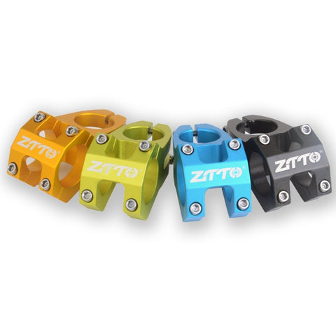 ZTTO Cycling Accessories MTB Bike Handlebar Stem Suitable for 31.8mm, Yellow, Black, Green, Blue, Red