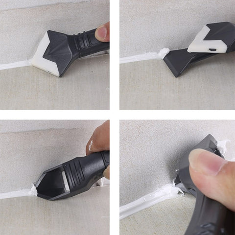 Silicone Sealant Finishing Cleaning Glass Wall Putty Marble Multi-functional Coner Caulking Tool, 6 Pcs/set