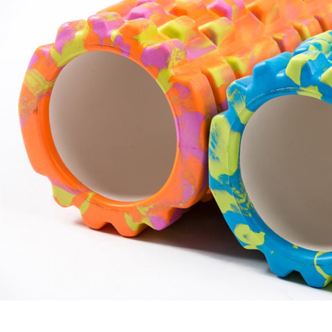 High Density Yoga Pilates Fitness Foam Roller, Random Color Delivery, 33 x 15cm