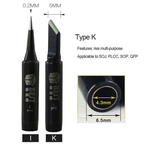 10 PCS BEST Lead Free Series Soldering Tip Welding Contact Head A-900M-T-K, A-900M-T-K