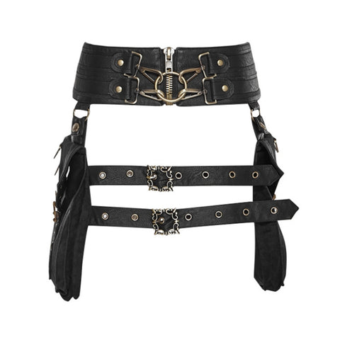 FBG003BK Ladies PU Leather Waist Bag, Size: 23 x 19.5cm, Strap Length: 130cm, 23 x 19.5cm
