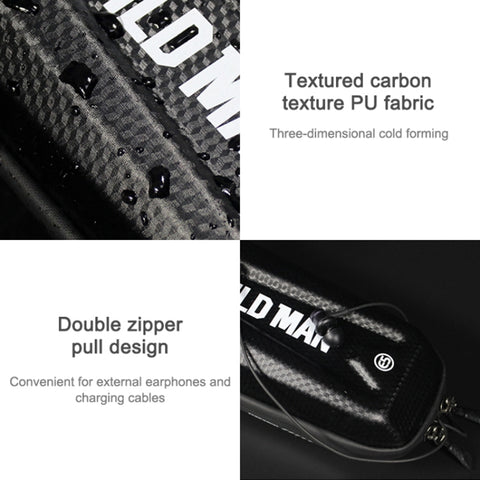 WILD MAN E5 Waterproof Front Bag MTB Large Capacity Bicycle Tube Bag Riding Accessories, E5