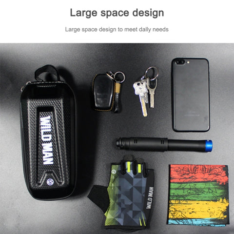 WILD MAN E5 Waterproof Front Bag MTB Large Capacity Bicycle Tube Bag Riding Accessories, E5