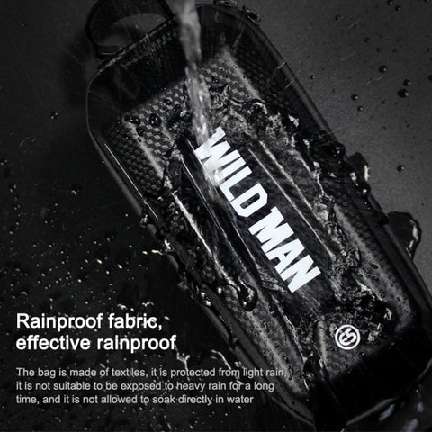 WILD MAN E5 Waterproof Front Bag MTB Large Capacity Bicycle Tube Bag Riding Accessories, E5