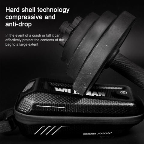 WILD MAN E5 Waterproof Front Bag MTB Large Capacity Bicycle Tube Bag Riding Accessories, E5