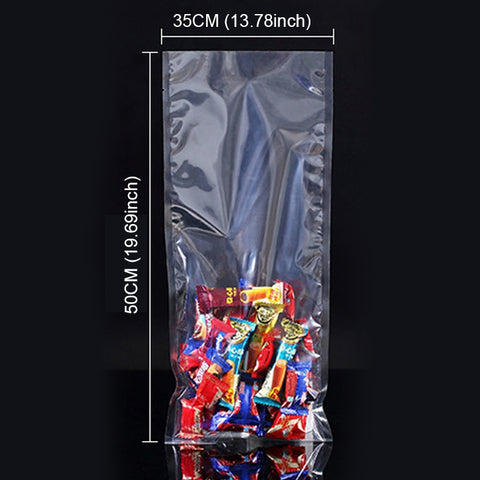 100 PCS Food Vacuum Packaging Transparent Plastic Bag Nylon Fresh-keeping Bag, Size: 25cm x 35cm, Size: 35cm x 50cm