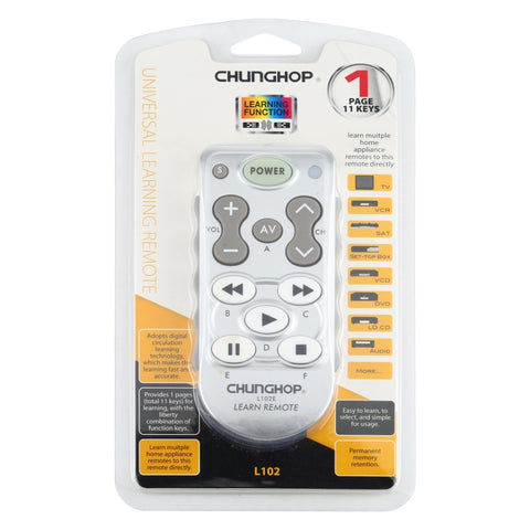 CHUNGHOP L102 DC 3V Universal Learning Remote Control, L102 DC 3V