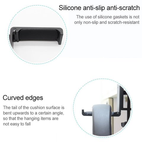 Desktop Lock Clip Type Metal Foldable Headset Stand Display Hanger, Desktop Lock Clip Type