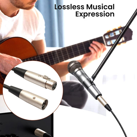 15m 3-Pin XLR Male to XLR Female MIC Shielded Cable Microphone Audio Cord, Length: 15m