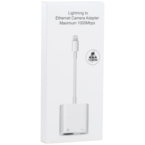 NK-1035H 2 in 1 8 Pin Male to 1000M Ethernet + 8 Pin Power Female Adapter, NK-1035H