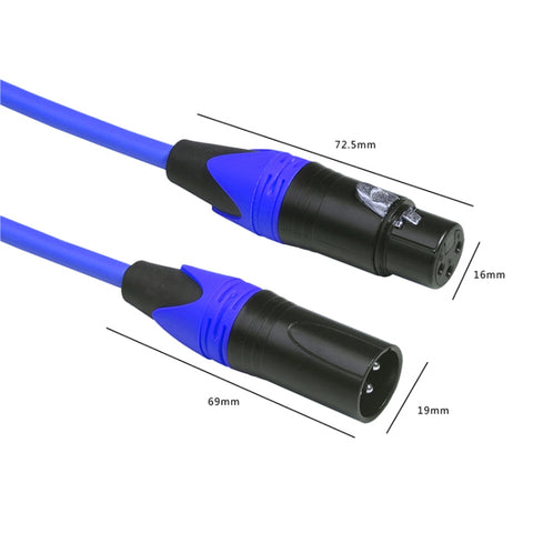 XRL Male to Female Microphone Mixer Audio Cable, Length: 1.8m, Length: 1.8m