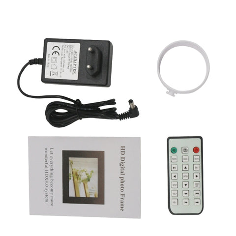 17.0 inch LED Display Digital Photo Frame with Holder / Remote Control, Allwinner Technology, Support USB / SD Card Input / OTG, US/EU/UK Plug, 17.0 inch, 17.0 inch/Without Touch Button Black