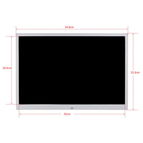 HSD1504 15.4 inch LED 1280x800 High Resolution Display Digital Photo Frame with Holder and Remote Control, Support SD / MMC / MS Card / USB Port, EU Plug(Gold), HSD1504 15.4 inch