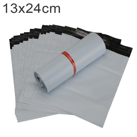 100 PCS / Roll Thick Express Bag Packaging Bag Waterproof Plastic Bag, Size: 13x24cm (Dark Grey), 13x24cm, White, 13x24cm, Pink, 13x24cm, Silver Grey