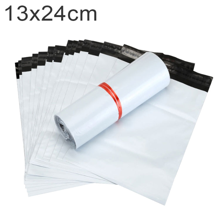 100 PCS / Roll Thick Express Bag Packaging Bag Waterproof Plastic Bag, Size: 13x24cm (Dark Grey), 13x24cm, White, 13x24cm, Pink, 13x24cm, Silver Grey