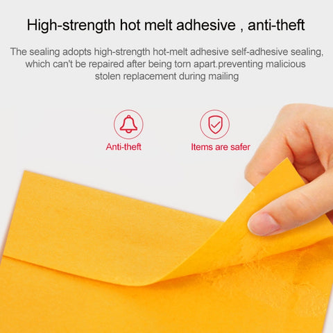 200pcs Kraft Paper Envelope Bag Express Bubble Bag Packaging Bag, Size: 19x28+4cm, 19x28+4cm