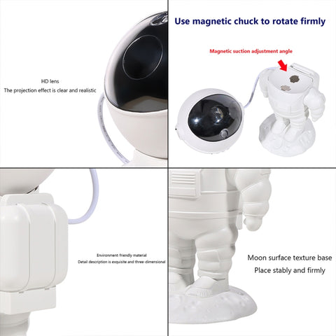 5W Astronaut Starry Sky Projection Lamp USB Night Light, 3