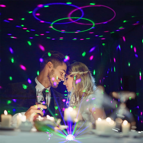 USB Bluetooth Crystal Magic Ball Stage Light with Remote Control