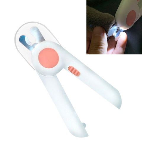 Pet Cat and Dog LED Light Nail Clippers, Pink, Blue