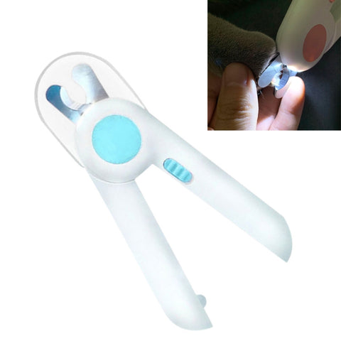 Pet Cat and Dog LED Light Nail Clippers, Pink, Blue