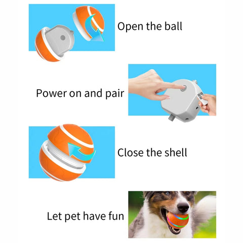 O1 Intelligent Remote Control Pet Toy Dog Training Luminous Ball, Remote Control, 8cm Remote Control