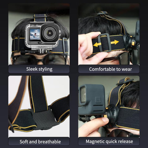 PULUZ Magnetic Quick-release Head Strap Harness Belt, Head Strap