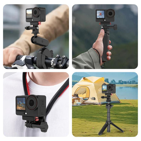 For DJI Osmo Action 6 / Nano PULUZ Two Claw Plastic Magnetic Quick Release Base Mount, Two Claw Quick-Release Base