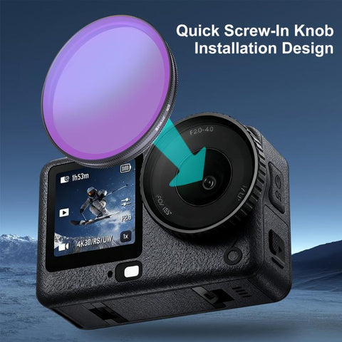 For DJI Osmo Action 6 PULUZ Action Camera ND8 Lens Filter, ND8