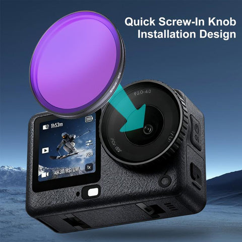 For DJI Osmo Action 6 PULUZ Action Camera ND16 Lens Filter, ND16