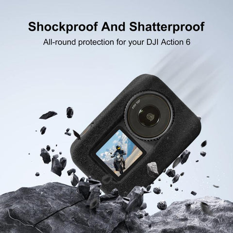 For DJI Osmo Action 6 PULUZ High Density Foam Windshield, For DJI Osmo Action 6