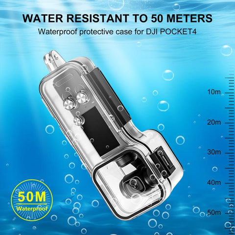 For DJI Osmo Pocket 4 Gimbal Camera 50m Diving Waterproof Case, For DJI Osmo Pocket 4