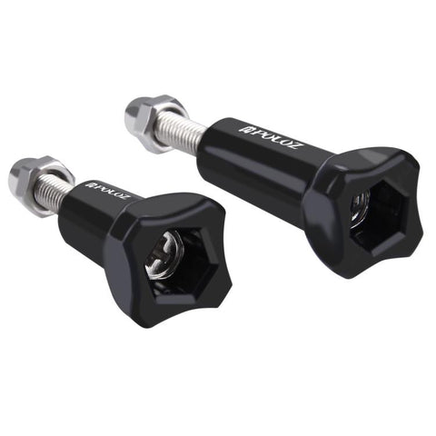 PULUZ Plastic Thumb Knob Standard Long Screw + Short Screw for DJI, Insta360, GoPro and Other Action Cameras, 2 Screws (Plastic)