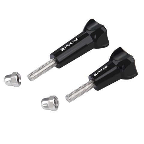 PULUZ Plastic Thumb Knob Standard Long Screw + Short Screw for DJI, Insta360, GoPro and Other Action Cameras, 2 Screws (Plastic)