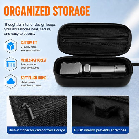 For Insta360 Luna Ultra PULUZ Hard Carrying Case PU Diamond Pattern EVA Protective Storage Bag, For Insta360 Luna Ultra / Pro