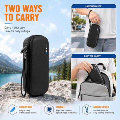 For Insta360 Luna Ultra PULUZ Hard Carrying Case PU Diamond Pattern EVA Protective Storage Bag, For Insta360 Luna Ultra / Pro