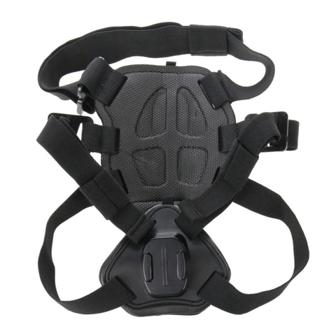 PULUZ Hound Dog Fetch Harness Adjustable Chest Strap Mount for GoPro, Insta360, DJI and Other Action Cameras, Dog Chest Strap