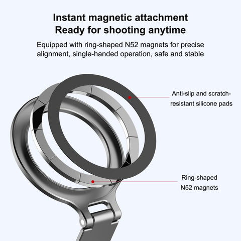 Foldable MagSafe Magnet Cold Shoe On-Camera Phone Mount, Cold Shoe Mount