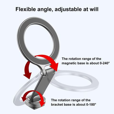 Foldable MagSafe Magnet Cold Shoe On-Camera Phone Mount, Cold Shoe Mount