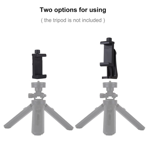 PULUZ 360 Degree Rotating Universal Horizontal Vertical Shooting Phone Clamp Holder Bracket for iPhone, Galaxy, Huawei, Xiaomi, Sony, HTC, Google and other Smartphones, Horizontal Vertical Clamp