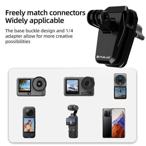 PULUZ Motorcycle Windshield Clip Bracket Camera Mount, Windshield Clip II
