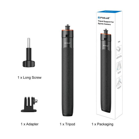 PULUZ 1.3m Action Camera Selfie Stick Tripod Vlog Live Streaming Holder, 1.4m Action Camera Tripod