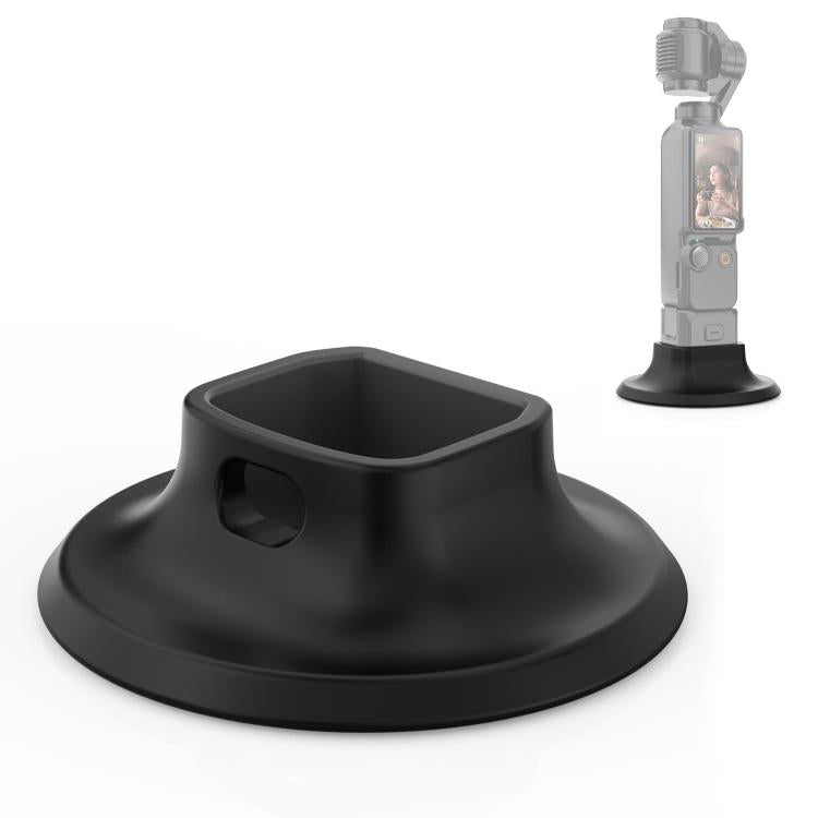 For DJI Osmo Pocket 3 PULUZ Adhesive Type Silicone Dock Desktop Base Bracket, For DJI Osmo Pocket 4P / 4 / 3 Adhesive Type