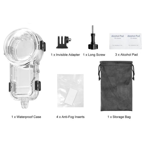 For Insta360 X5 PULUZ 60m Waterproof Sealed Diving Case, Waterproof Diving Case