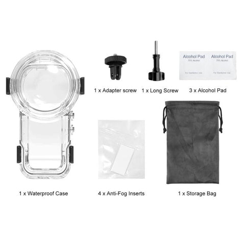 For Insta360 X5 PULUZ Quick Release 60m Waterproof Sealed Diving Case, Quick Release Diving Case